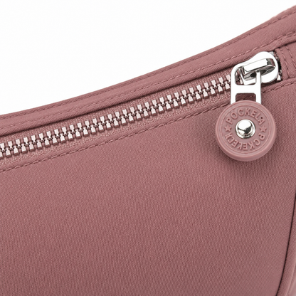 Lightweight Nylon Crossbody Bag with 6 Pockets