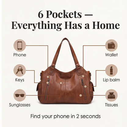 Soft Vegan Leather Everyday Tote