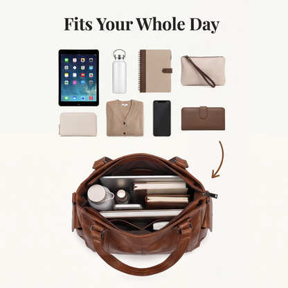 Soft Vegan Leather Everyday Tote
