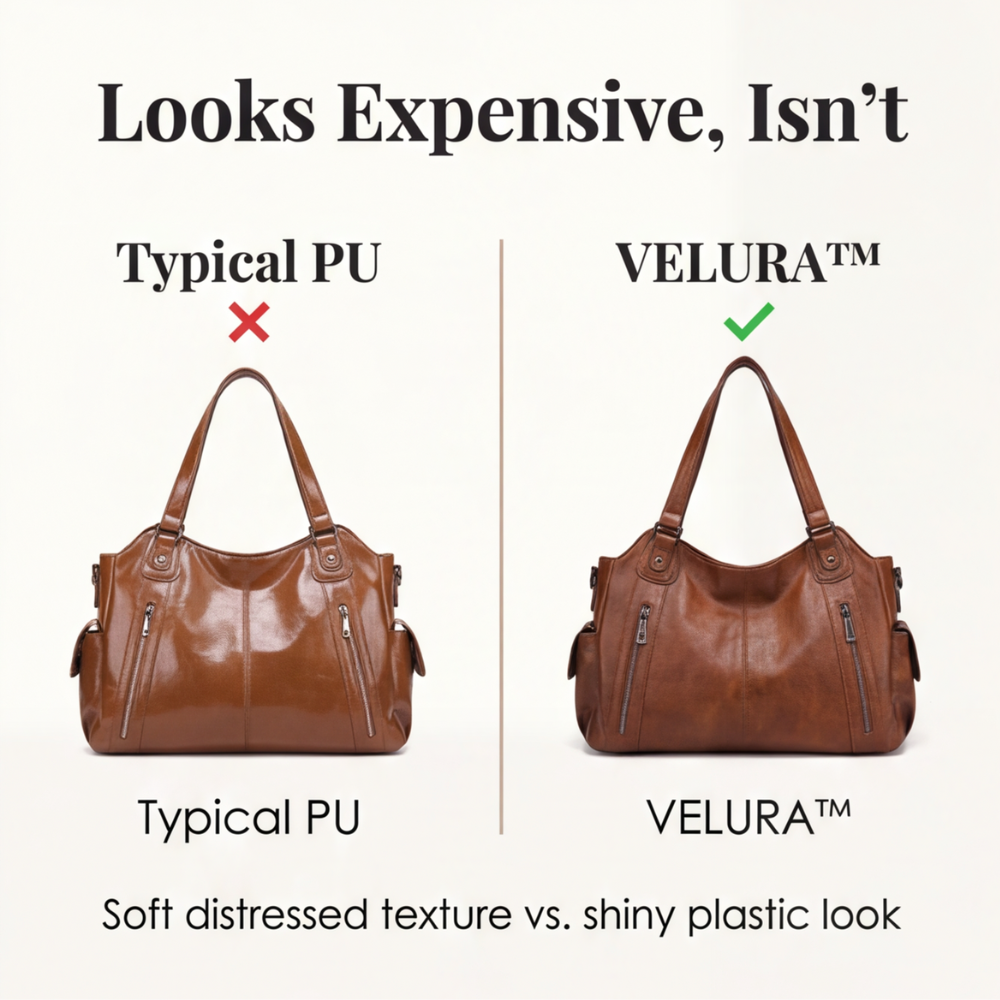 Soft Vegan Leather Everyday Tote